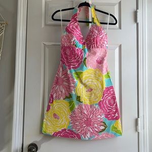 Lilly Pulitzer Floral Halter Sundress